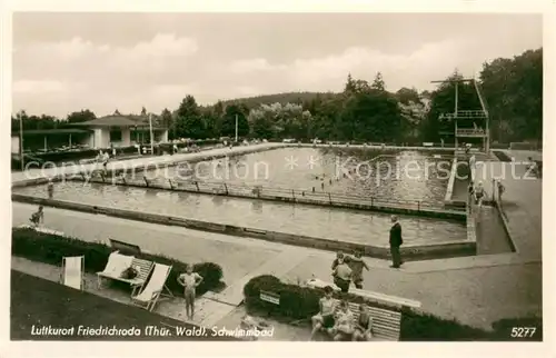 AK / Ansichtskarte Friedrichroda Schwimmbad Freibad Friedrichroda