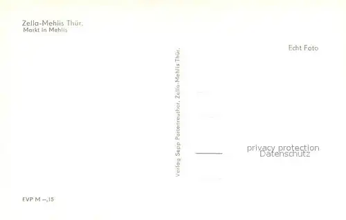 AK / Ansichtskarte Zella Mehlis Marktplatz Kirche in Mehlis Zella Mehlis