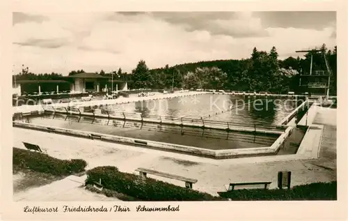 AK / Ansichtskarte Friedrichroda Schwimmbad Freibad Friedrichroda