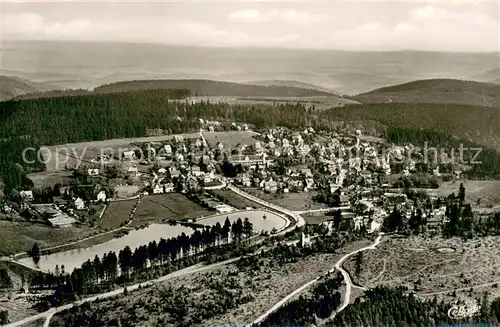 AK / Ansichtskarte Hahnenklee Bockswiese_Harz Fliegeraufnahme Hahnenklee Bockswiese