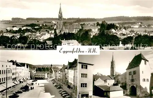 AK / Ansichtskarte Eggenfelden Ortsansicht mit Kirche Marktplatz Eggenfelden