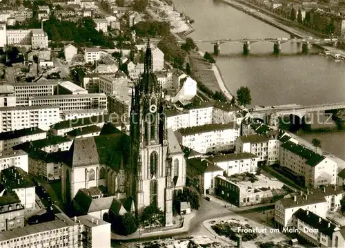 AK / Ansichtskarte Frankfurt_Main Dom Fliegeraufnahme Frankfurt Main