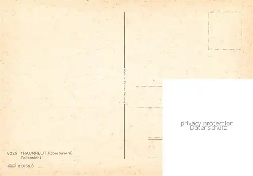 AK / Ansichtskarte Traunreut Teilansicht Alpenblick Traunreut