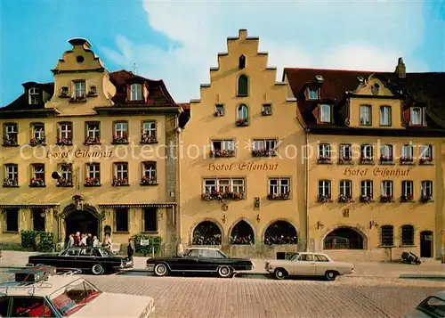 AK / Ansichtskarte Rothenburg_Tauber Hotel Eisenhut Giebelhaeuser Rothenburg Tauber