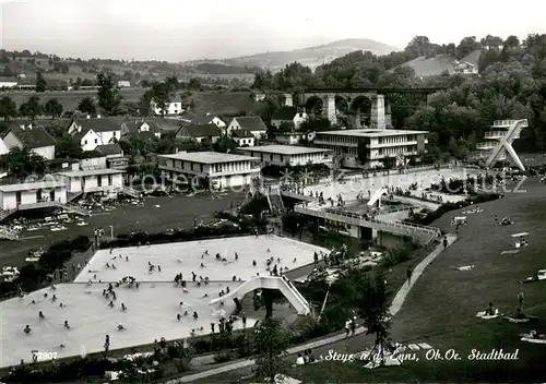 AK / Ansichtskarte Steyr_Enns_Oberoesterreich Stadtbad Freibad Steyr_Enns