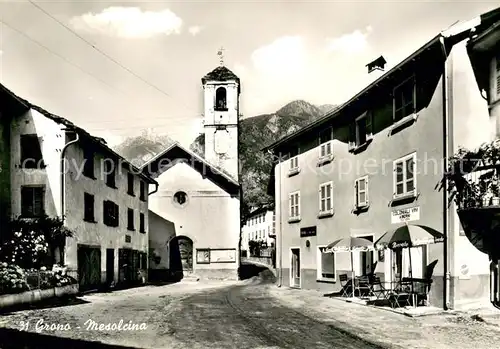 AK / Ansichtskarte Grono Ortszentrum Kirche Grono