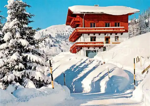 AK / Ansichtskarte Wald_Pinzgau Gaestehaus Haus Voithofer Winterpanorama Skigebiet Koenigsleiten Gerlosplatte Wald Pinzgau