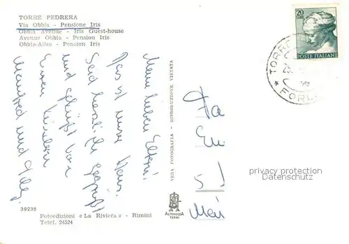 AK / Ansichtskarte Torre_Pedrera Via Obbia Pensione Iris Torre Pedrera