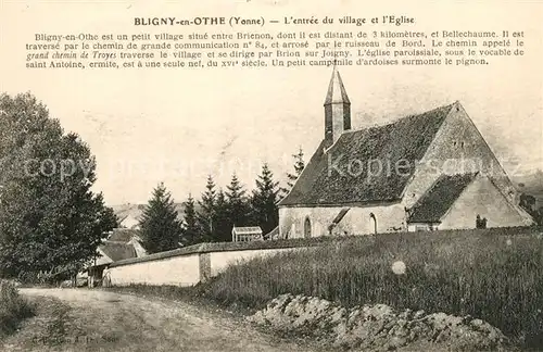 AK / Ansichtskarte Bligny en Othe Eglise 