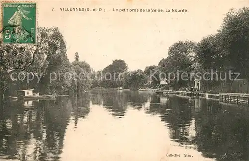 AK / Ansichtskarte Villennes sur Seine Le petit bras de la Seine La Nouree Villennes sur Seine