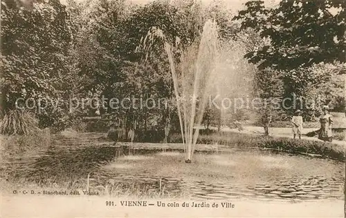 AK / Ansichtskarte Vienne_Isere Un coin du Jardin de Ville Vienne Isere
