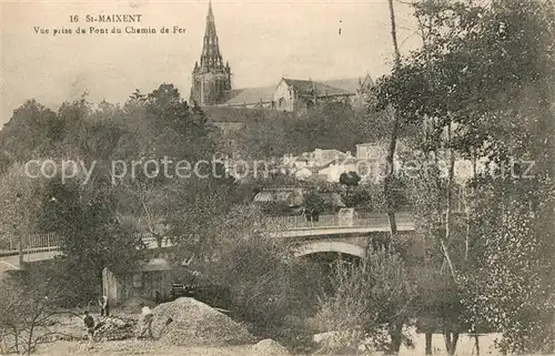 AK / Ansichtskarte Saint Maixent de Beugne Vue prise du Pont du Chemin de Fer Saint Maixent de Beugne