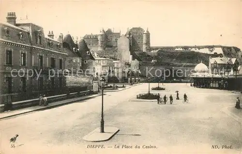 AK / Ansichtskarte Dieppe_Seine Maritime La Place du Casino Dieppe Seine Maritime