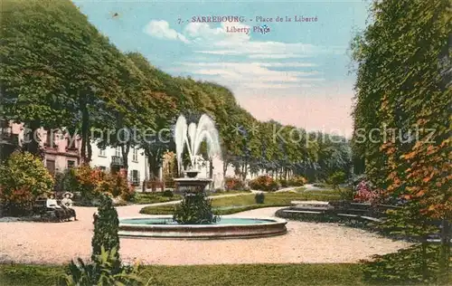 AK / Ansichtskarte Sarrebourg Place de la Liberte Sarrebourg