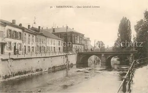 AK / Ansichtskarte Sarrebourg Quai General Lebrun Sarrebourg