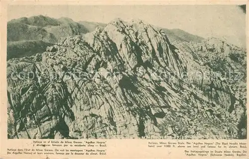 AK / Ansichtskarte Rio_de_Janeiro Itatiaya en el Estado de Minas Geraes Agulhas Negras y alrededores famosos Rio_de_Janeiro