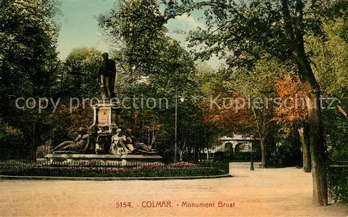 AK / Ansichtskarte Colmar_Haut_Rhin_Elsass Monument Bruat Colmar_Haut_Rhin_Elsass