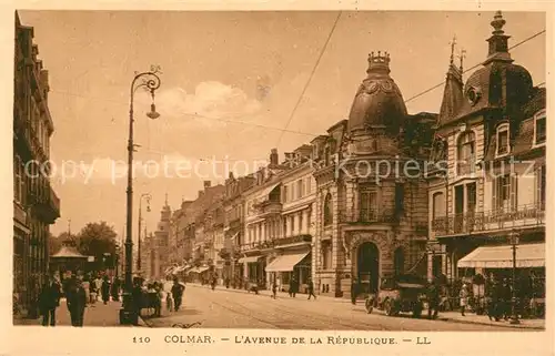 AK / Ansichtskarte Colmar_Haut_Rhin_Elsass Avenue de la Republique Colmar_Haut_Rhin_Elsass