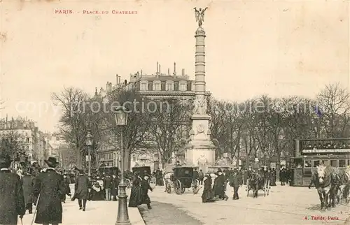 AK / Ansichtskarte Paris Place du Chatelet Paris