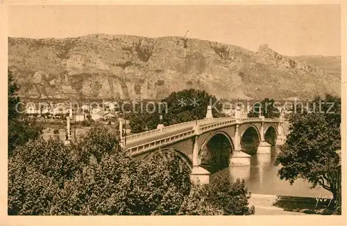 AK / Ansichtskarte Valence_Drome Le Pont de St Peray et le Rhone Valence_Drome