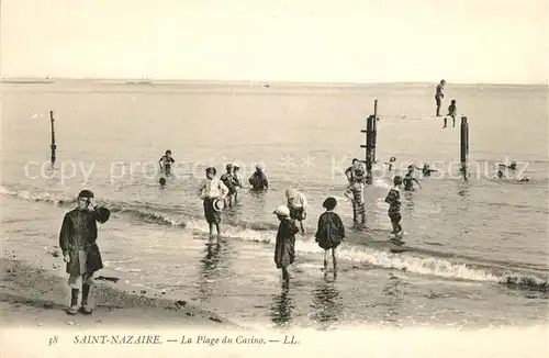 AK / Ansichtskarte Saint Nazaire_Loire Atlantique La Plage du Casino Saint Nazaire