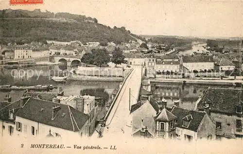 AK / Ansichtskarte Montereau Fault Yonne Vue generale Montereau Fault Yonne