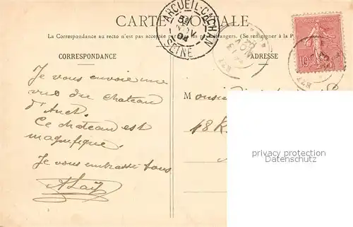 AK / Ansichtskarte Anet Chateau dAnet Vue d ensemble Anet