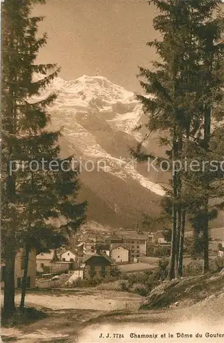 AK / Ansichtskarte Chamonix et le Dome du Gouter Chamonix