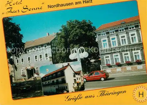 AK / Ansichtskarte Nordhausen_Thueringen Hotel Zur Sonne Nordhausen Thueringen