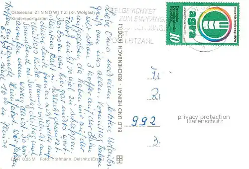 AK / Ansichtskarte Zinnowitz_Ostseebad Kindersportgarten Zinnowitz_Ostseebad