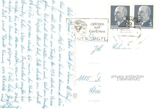 AK / Ansichtskarte Plauen_Vogtland Blick zu den Punkthaeusern Plauen_Vogtland