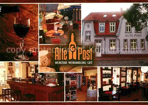 AK / Ansichtskarte Gingst Alte Post Weinstube Bar Gaststube Gingst