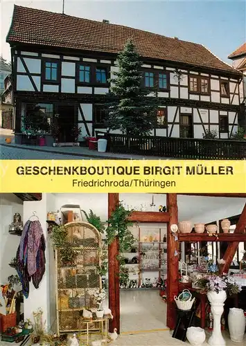 AK / Ansichtskarte Friedrichroda Geschenkboutique Birgit Mueller Verkaufsraum Friedrichroda