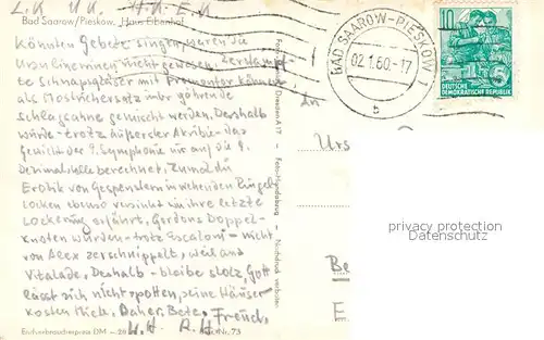 AK / Ansichtskarte Bad_Saarow Pieskow Haus Eibenhof Bad_Saarow Pieskow