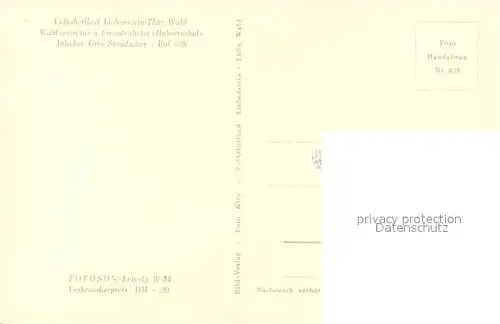 AK / Ansichtskarte Liebenstein_Bad Waldgaststaette und Fremdenheim Hubertushof Liebenstein_Bad