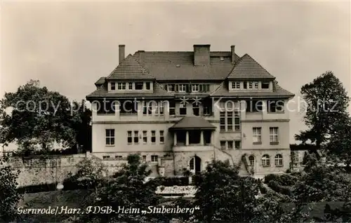 AK / Ansichtskarte Gernrode_Harz FDGB Heim Stubenberg Gernrode Harz