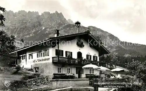 AK / Ansichtskarte Ellmau_Tirol Alpengasthof Wochenbrunn am Wilden Kaiser Ellmau Tirol