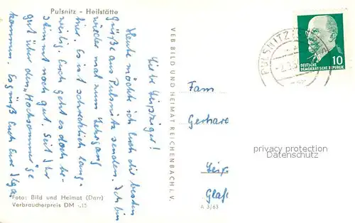 AK / Ansichtskarte Pulsnitz_Sachsen Heilstaette Pulsnitz Sachsen