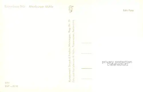 AK / Ansichtskarte Rastenberg Gaststaette Altenburger Muehle Rastenberg