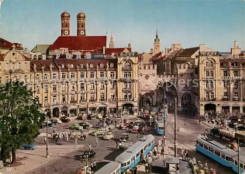 AK / Ansichtskarte Strassenbahn M?nchen Karlsplatz Karlstor 