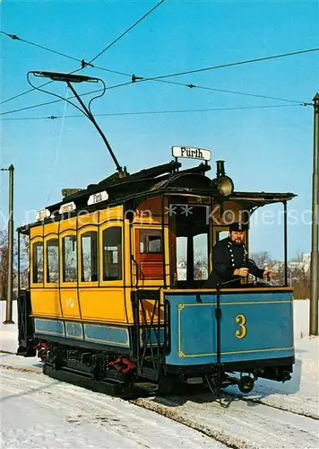 AK / Ansichtskarte Strassenbahn N?rnberg F?rther Strassenbahn TW 3  