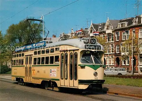 AK / Ansichtskarte Strassenbahn HTM Triebwagen 1005 La Brugeoise  