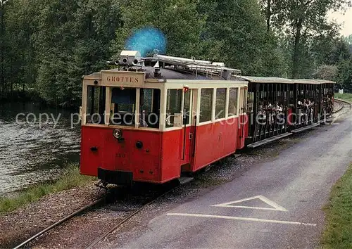 AK / Ansichtskarte Strassenbahn SNCV Tramway Han sur Lesse Grottes de Han  