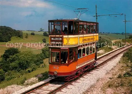 AK / Ansichtskarte Strassenbahn Strassenbahn Museum Crich England Triebwagen 812 Glasgow Corporation  