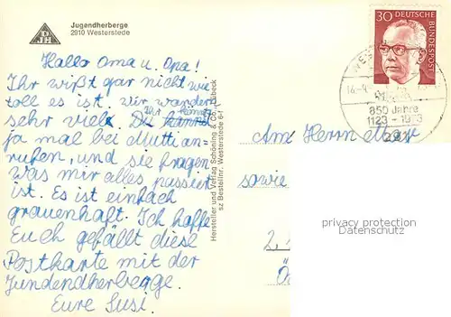 AK / Ansichtskarte Westerstede Jugendherberge Westerstede