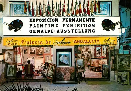 AK / Ansichtskarte Torremolinos Galeria de Arte Andalucia Galerie Gemaelde Ausstellung Torremolinos