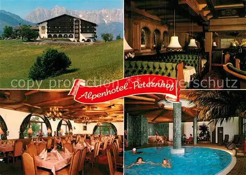 AK / Ansichtskarte Koessen_Tirol Alpenhotel Peternhof Restaurant Hallenbad Koessen Tirol
