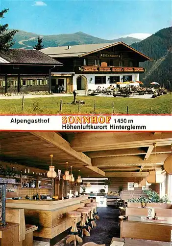 AK / Ansichtskarte Hinterglemm_Saalbach Alpengasthof Sonnhof Restaurant Allgaeuer Alpen Hinterglemm_Saalbach