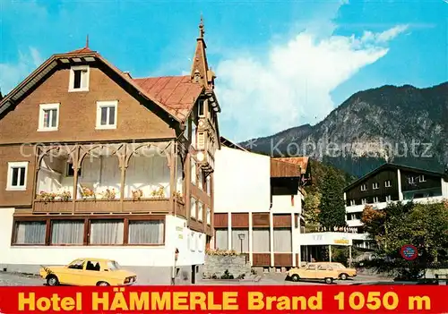 AK / Ansichtskarte Brand_Bludenz Hotel Haemmerle Brand Bludenz