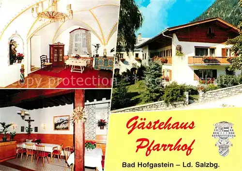 AK / Ansichtskarte Bad_Hofgastein Gaestehaus Pfarrhof Bad_Hofgastein